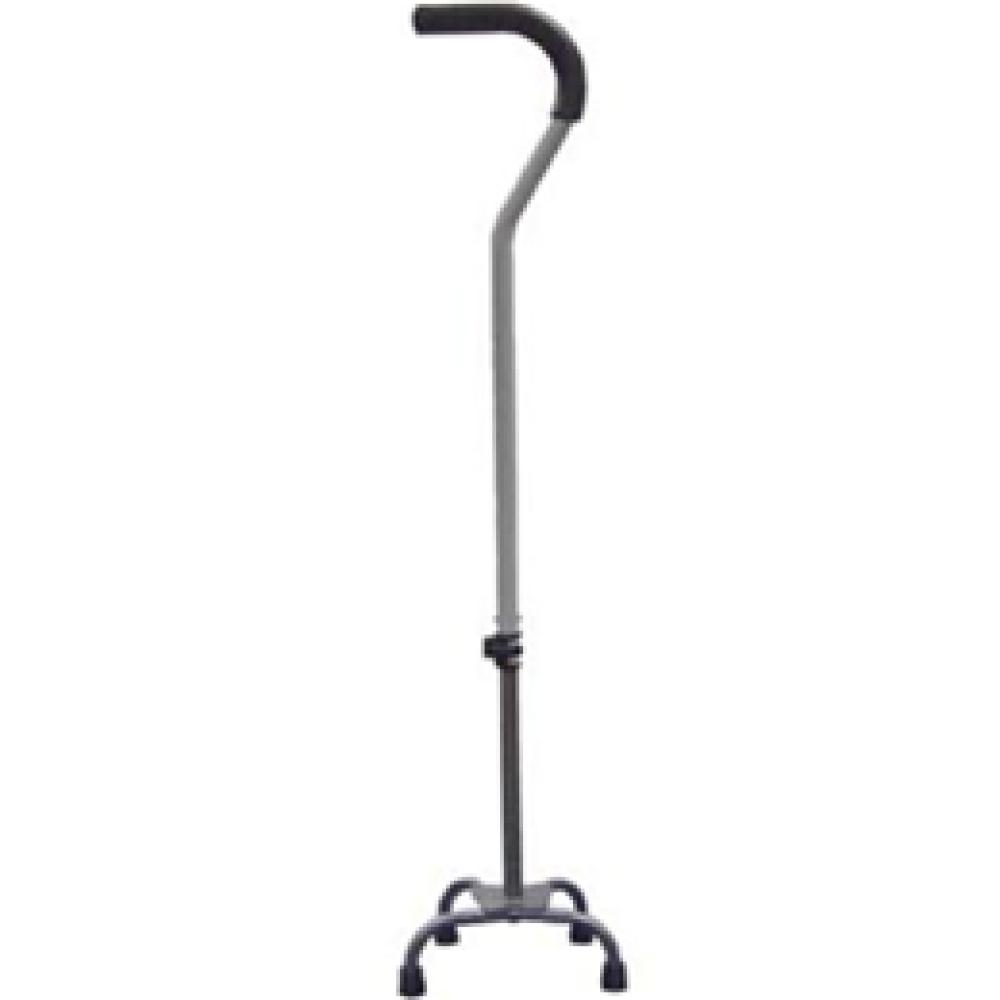 Image for product - Quad Cane, Small Base with Silver Vein Finish