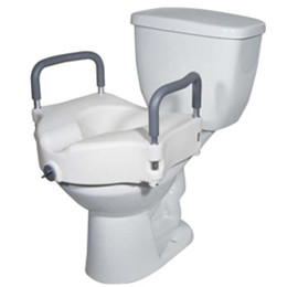 Image for product - 2 in 1 Locking Elevated Toilet Seat with Tool Free Removable Arms thumbnail